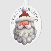 KerstochtendkerstSanta Ornament - Zie Omgekeerd (voorkant)