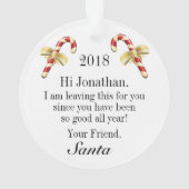 KerstochtendkerstSanta Ornament - Zie Omgekeerd (achterkant)