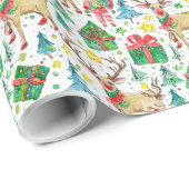 Kerstochtendverdringerpapier Cadeaupapier (Rol Hoek)