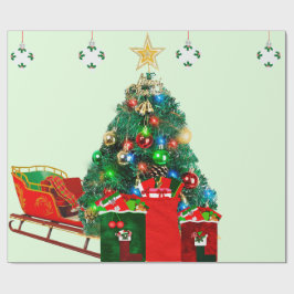 Kerstochtendverdringerpapier Cadeaupapier