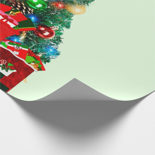 Kerstochtendverdringerpapier Cadeaupapier (Hoek)