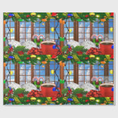 Kerstochtendverdringerpapier Cadeaupapier (Vlak)