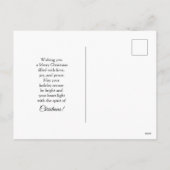 Kerstoctopus Feestdagenkaart (Achterkant)