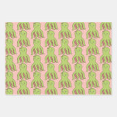 Kerstoctopus Inpakpapier Vel (Voorkant)