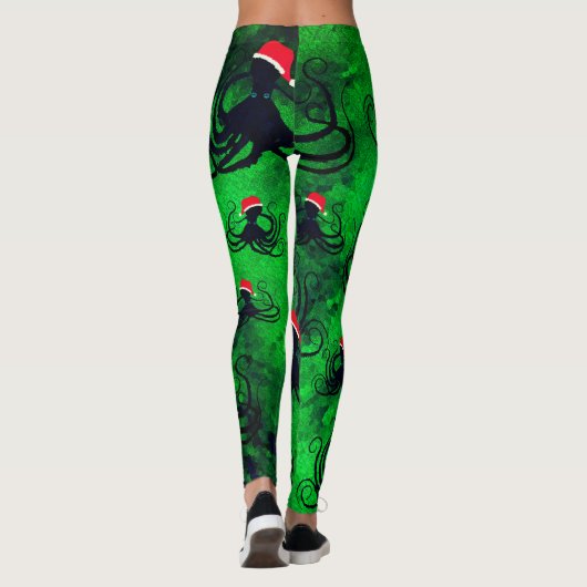 Kerstoctopus - Leggings (Achterkant)