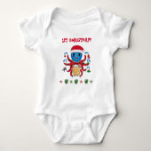 Kerstoctopus Romper (Voorkant)