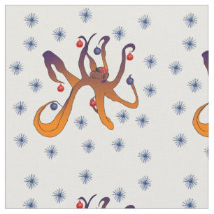 Kerstoctopus Stof