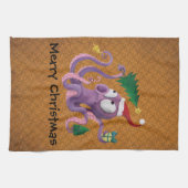 Kerstoctopus Theedoek (Horizontaal)