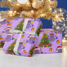 Kerstoctopus-zeewier Cadeaupapier