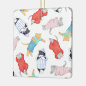 KERSTOFFERDJES Keramiek Vierkant Ornament (Links)