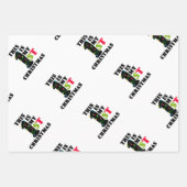 kerstoffertes voor kinderen die papierbladen overl inpakpapier vel (Voorkant)