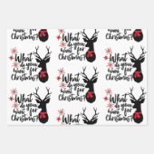 kerstoffertes voor kinderen inpakpapier vel (Voorkant 3)