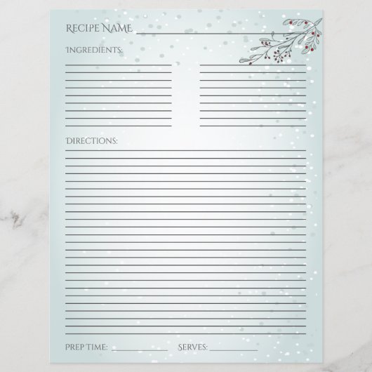 Kerstolie en Berries — Recipe Kaart (Voorkant)