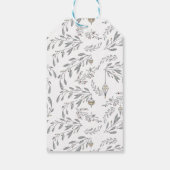 kerstolie en bessen cadeaulabel (Achterkant)