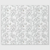 kerstolie en bessen cadeaupapier (Vlak)