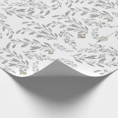 kerstolie en bessen cadeaupapier (Hoek)