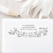 kerstolie en bessen etiket (Insitu)