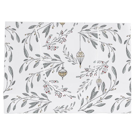 kerstolie en bessen groot cadeauzakje (Achterkant)