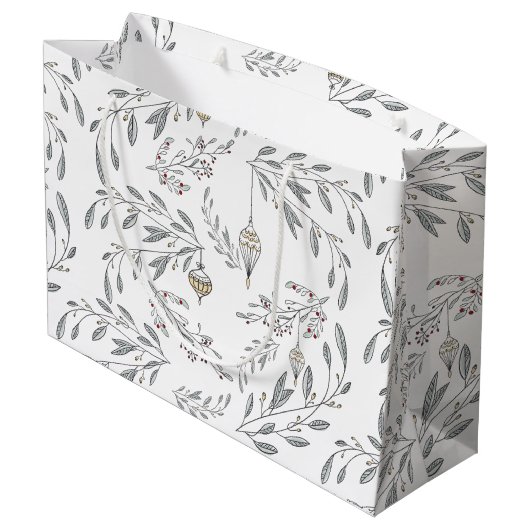 kerstolie en bessen groot cadeauzakje (Achterkant Gekanteld)