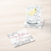 kerstolie en bessen kartonnen onderzetters (Insitu)