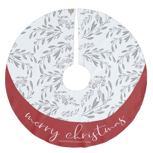 kerstolie en bessen kerstboom rok (Voorkant)