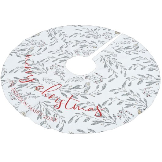 kerstolie en bessen kerstboom rok (Gekanteld)