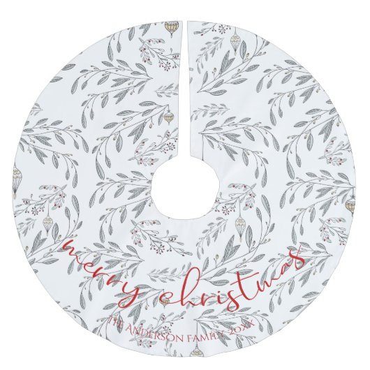 kerstolie en bessen kerstboom rok (Voorkant)