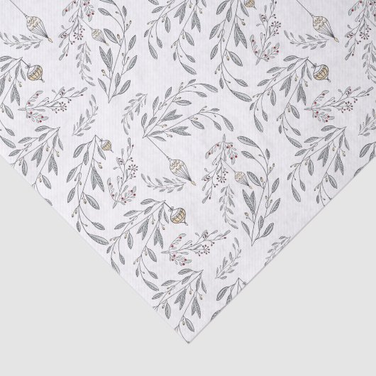 kerstolie en bessen tissuepapier (Detail)