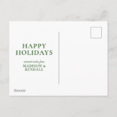 Kerstolie - Noel Feestdagenkaart (Achterkant)