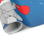 kerstolifant cadeaupapier (Rol Hoek)