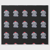 Kerstolifant Cadeaupapier (Vlak)