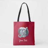 Kerstolifant cartoon Tas (Voorkant)