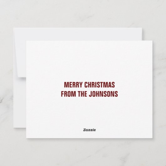 Kerstolifant in Cute Santa Claus Pet Red Feestdagenkaart (Achterkant)