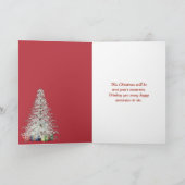 Kerstolifant met kerstmuts feestdagen kaart (Binnen)