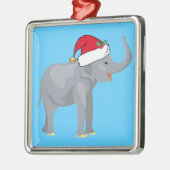 kerstolifant metalen ornament (Links)