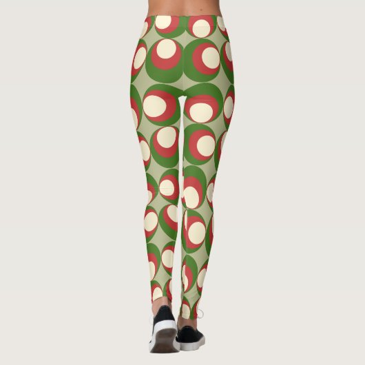 Kerstolijven Leggings (Achterkant)