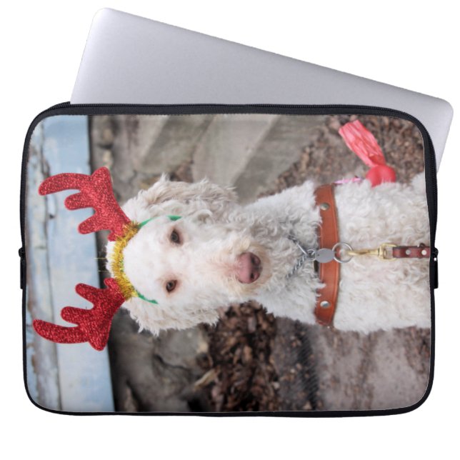 KerstOllie Laptop Sleeve (Voorkant)