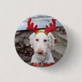 KerstOllie Ronde Button 3,2 Cm (Voorkant)