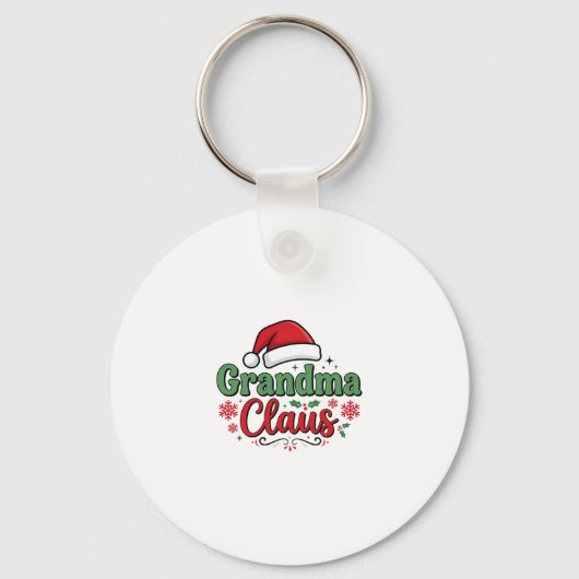 Kerstoma Claus Kerstmuts Sleutelhanger (Voorkant)