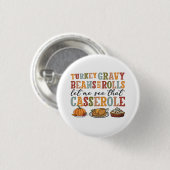 Kerstomaal Casserole Ronde Button 3,2 Cm (Voorkant /achterkant)