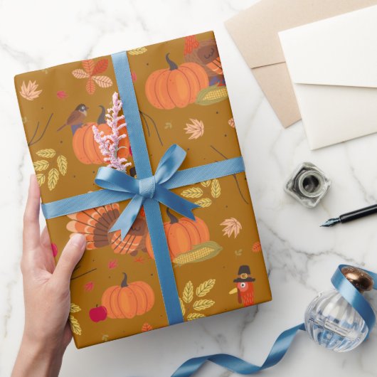 Kerstomaal Kalkoen Inpakpapier (Geschenken)