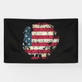 Kerstomaat met Amerikaanse vlag Spandoek (Horizontaal)