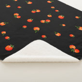 Kerstomaten, illustratie. Waterverf naadloos Sherpa Deken (3/4)