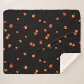 Kerstomaten, illustratie. Waterverf naadloos Sherpa Deken (Voorkant (horizontaal))