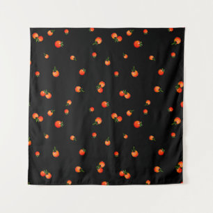 Kerstomaten, illustratie. Waterverf naadloos Wandkleed