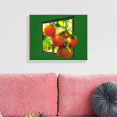 Kerstomaten uit de Natuur van Lijst Canvas Afdruk (Insitu (Woonkamer))