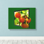 Kerstomaten uit de Natuur van Lijst Canvas Afdruk (Insitu (Houten vloer))