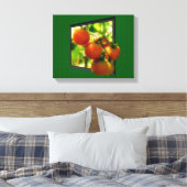 Kerstomaten uit de Natuur van Lijst Canvas Afdruk (Insitu (Slaapkamer))