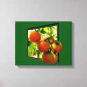 Kerstomaten uit de Natuur van Lijst Canvas Afdruk (Voorkant)