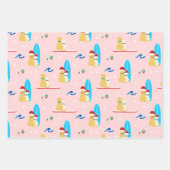 kerstomloophonden, zeegaand rond 3 inpakpapier vel (Voorkant)